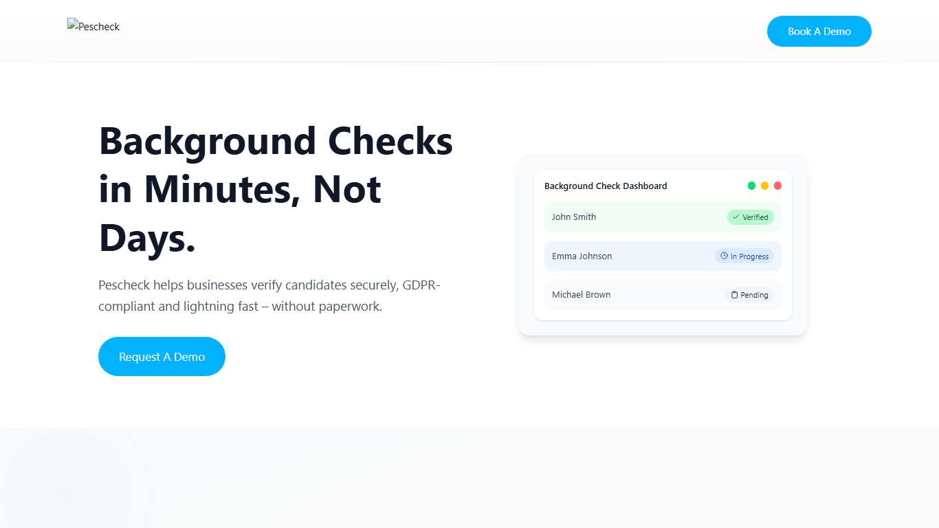 Pescheck - Fast Pre-Employment Background Checks for Businesses